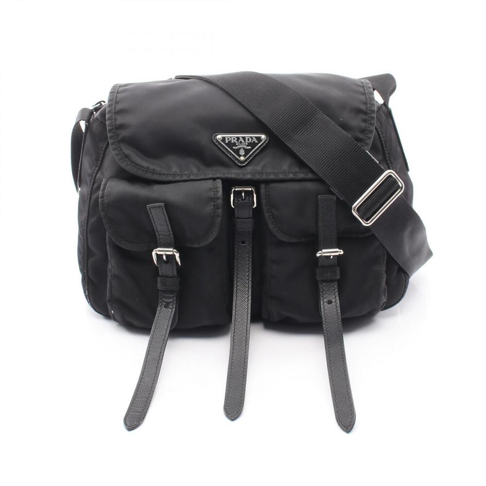 Prada Galleria Saffiano Leather Shoulder Bag Black